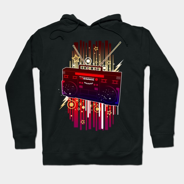 Boombox Blast Hoodie by adamzworld